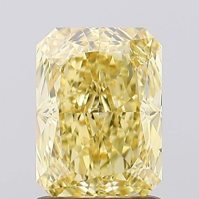 1.54 Ct. Fancy Vivid  Yellow Radiant Lab Grown Diamond