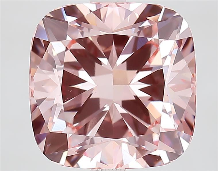 5.56 Ct. Fancy Intense  Pink Cushion Lab Grown Diamond