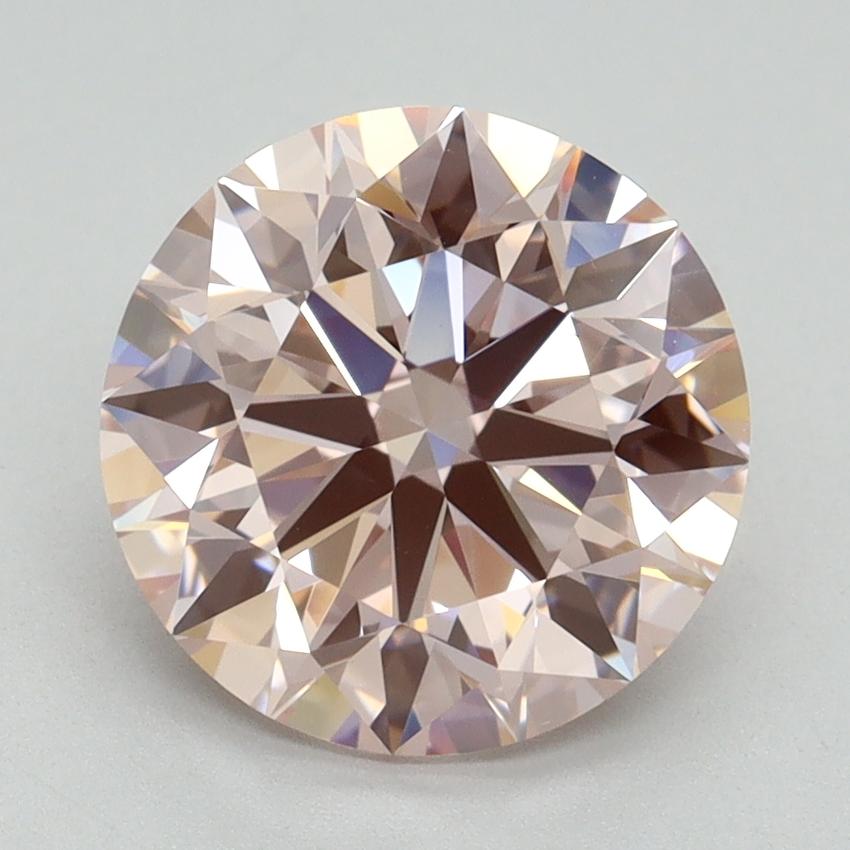 3.08 Ct. Fancy Intense Pink Round Lab Grown Diamond