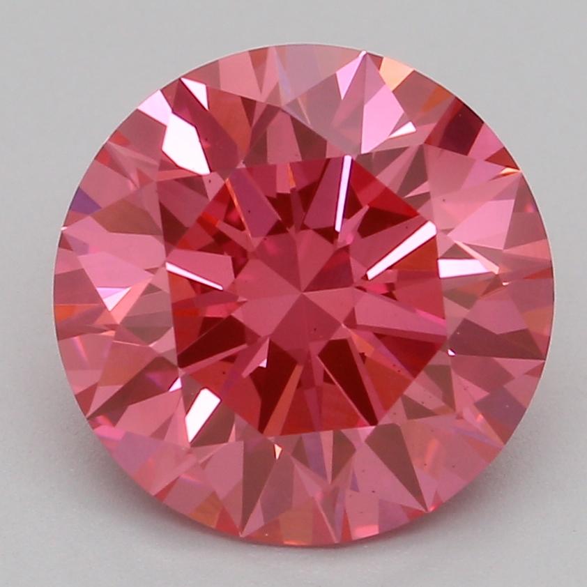 2.06 Ct. Fancy Vivid Pink Round Lab Grown Diamond