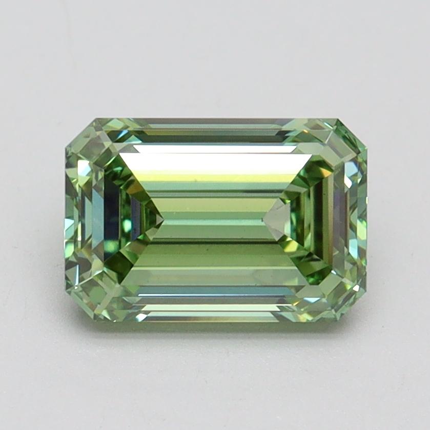 1.53 Ct. Fancy Vivid Green Emerald Lab Grown Diamond