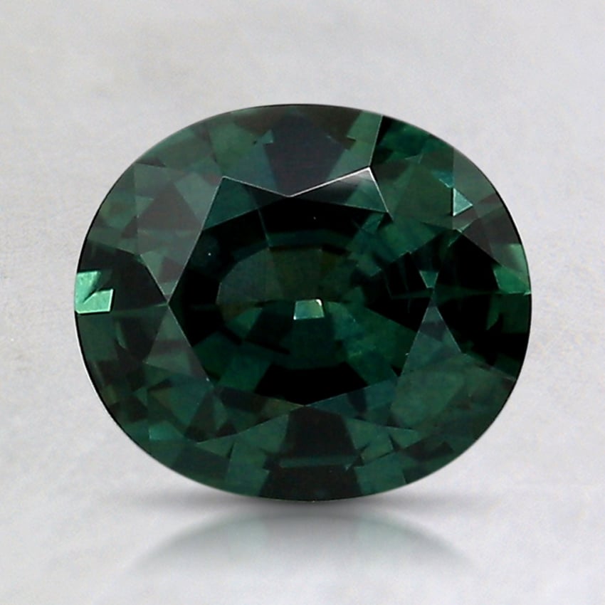 7.7x6.7mm Teal Oval Montana Sapphire