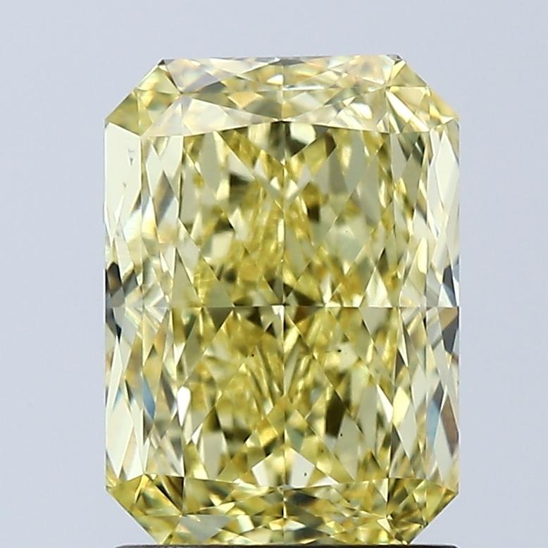 2.08 Ct. Fancy Vivid Yellow Radiant Lab Grown Diamond