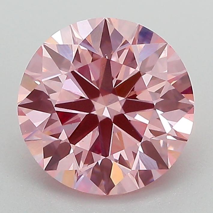 2.27 Ct. Fancy Vivid Pink Round Lab Grown Diamond