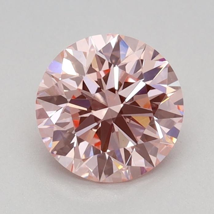 0.74 Ct. Fancy Vivid Pink Round Lab Grown Diamond