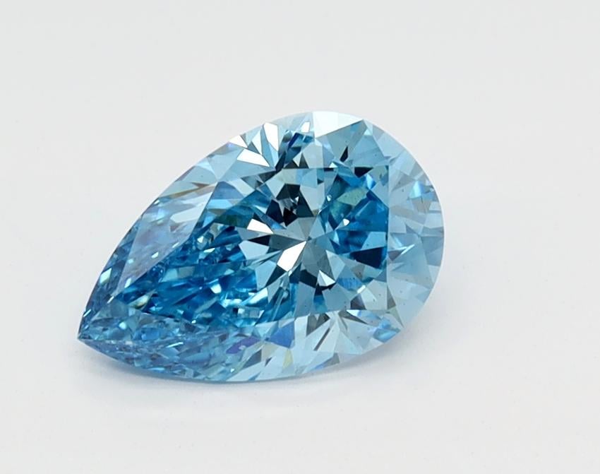 0.70 Ct. Fancy Vivid Blue Pear Lab Grown Diamond