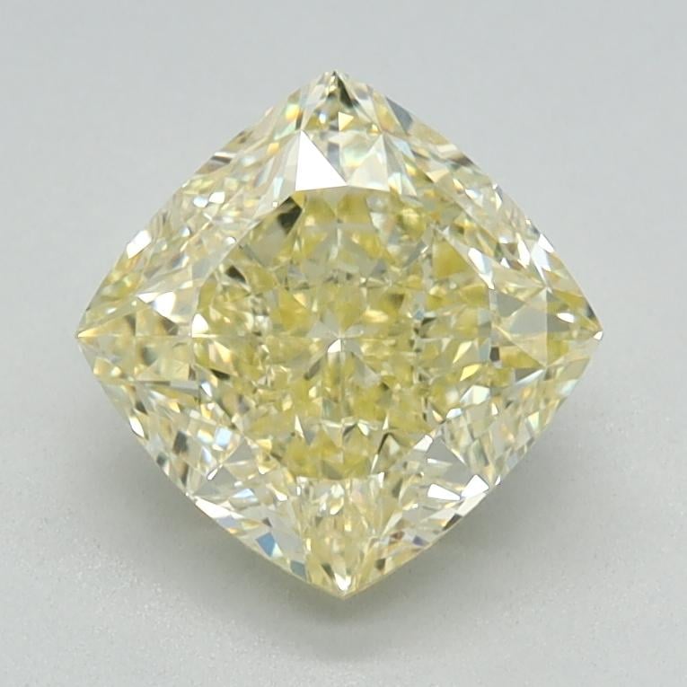 1.35 Ct. Fancy Light Yellow Cushion Lab Grown Diamond