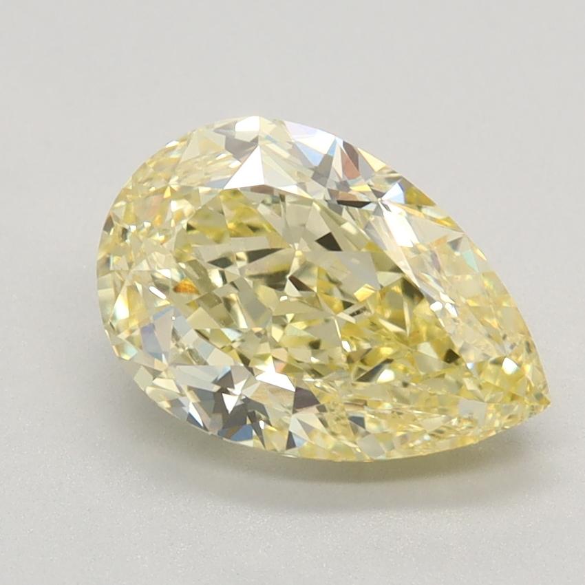 2.09 Ct. Fancy Intense Yellow Pear Lab Grown Diamond