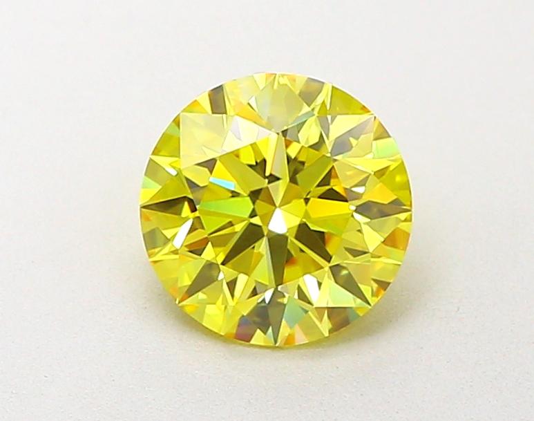 1.54 Ct. Fancy Vivid Yellow Round Lab Grown Diamond