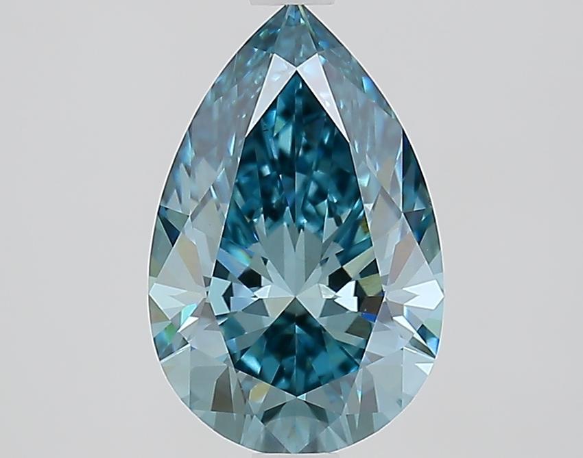 2.01 Ct. Fancy Vivid Blue Pear Lab Grown Diamond