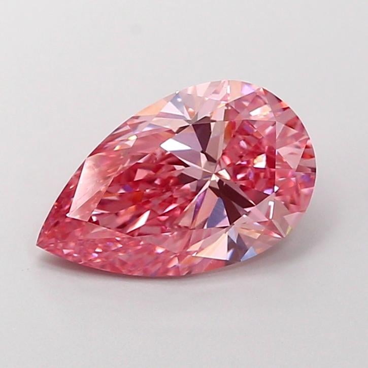 2.03 Ct. Fancy Vivid Pink Pear Lab Grown Diamond