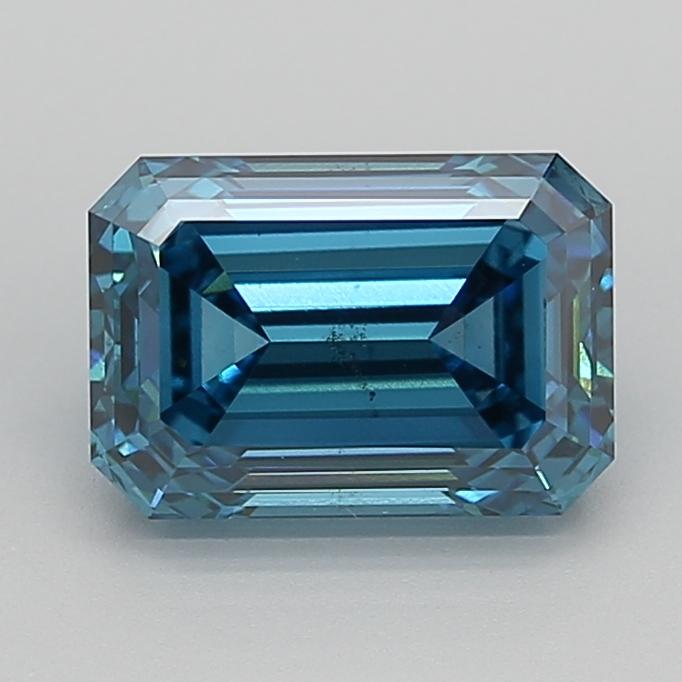 3.05 Ct. Fancy Vivid  Blue Emerald Lab Grown Diamond