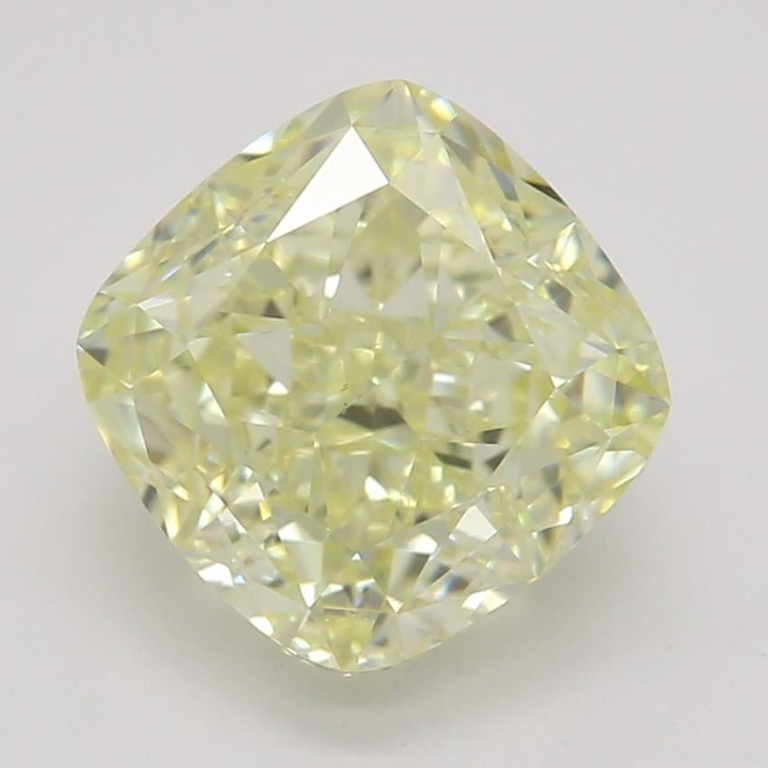 1.52 Ct. Fancy Light Yellow Cushion Diamond