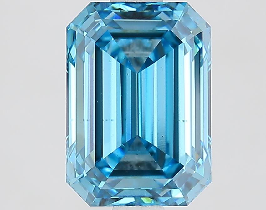 2.07 Ct. Fancy Vivid Blue Emerald Lab Grown Diamond