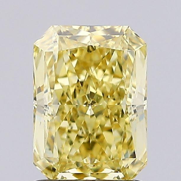 1.35 Ct. Fancy Vivid  Yellow Radiant Lab Grown Diamond