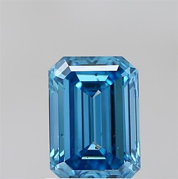1.03 Ct. Fancy Vivid  Blue Emerald Lab Grown Diamond
