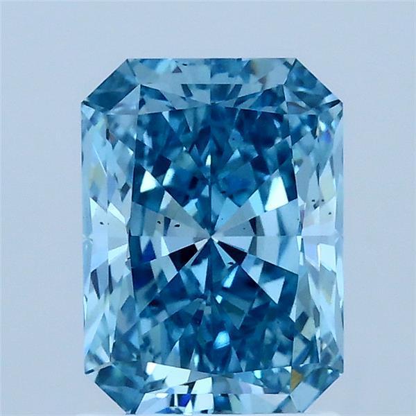 1.50 Ct. Fancy Vivid Blue Radiant Lab Grown Diamond