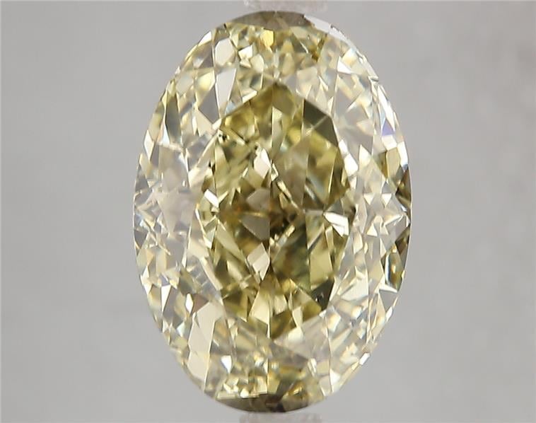 5.02 Ct. Fancy Intense Yellow Oval Lab Grown Diamond