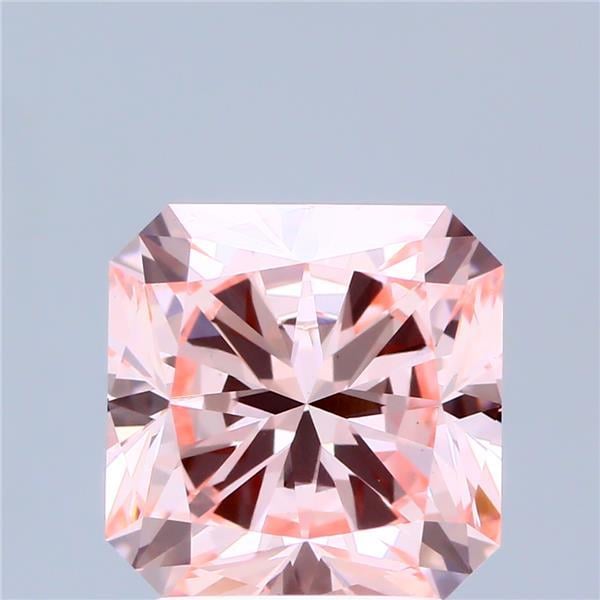 3.06 Ct. Fancy Intense Pink Radiant Lab Grown Diamond