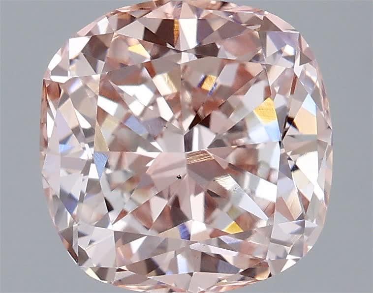 2.03 Ct. Fancy Intense Pink Cushion Lab Grown Diamond