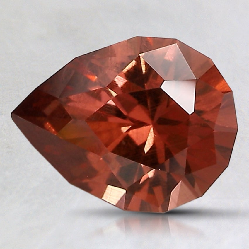 9.2x7mm Unheated Orange Modified Pear Garnet