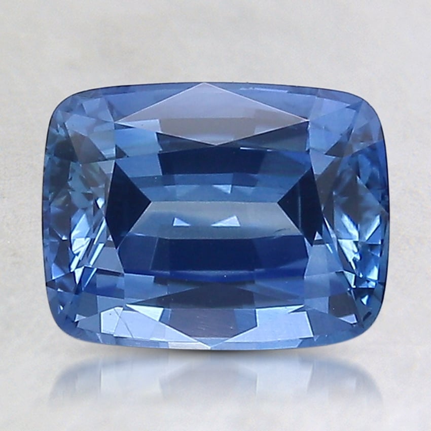 8.2x6.3mm Blue Cushion Sapphire