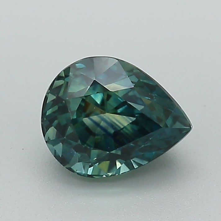 7.2x5.8mm Teal Pear Montana Sapphire