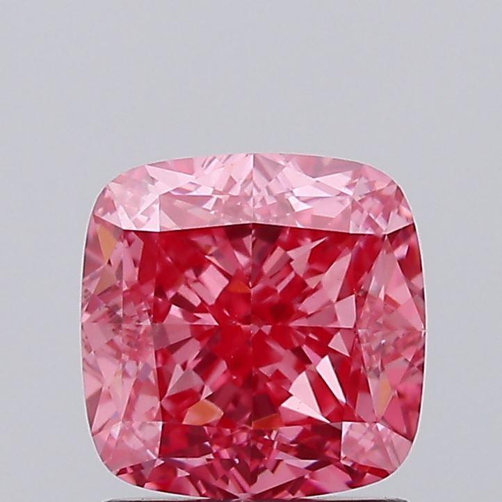 1.70 Ct. Fancy Vivid Pink Cushion Lab Grown Diamond