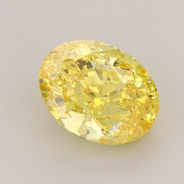 1.04 Ct. Fancy Vivid Yellow Oval Lab Grown Diamond