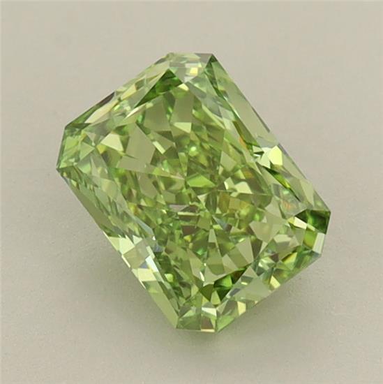 1.02 Ct. Fancy Vivid Green Radiant Lab Grown Diamond