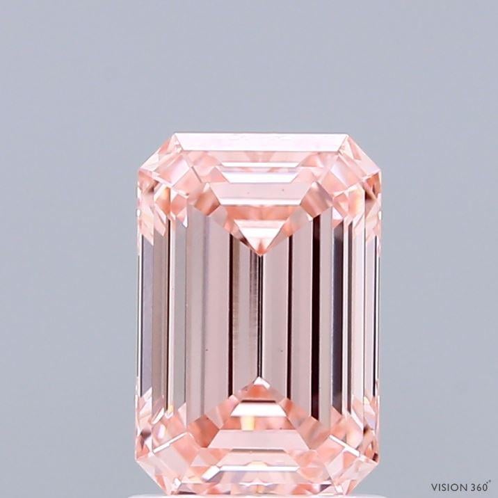 1.57 Ct. Fancy Intense Pink Emerald Lab Grown Diamond