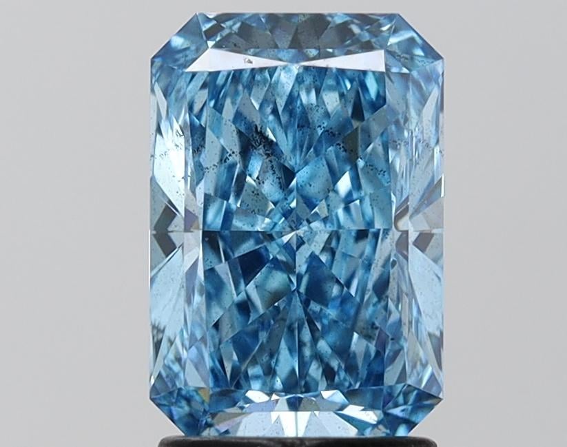 2.09 Ct. Fancy Vivid Blue Radiant Lab Grown Diamond
