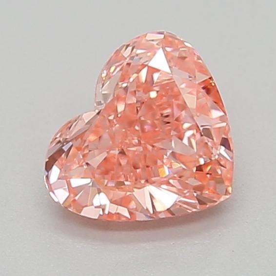 0.40 Ct. Fancy Vivid  Pink Heart Lab Grown Diamond