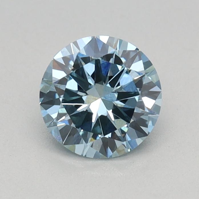 0.45 Ct. Fancy Vivid Blue Round Lab Grown Diamond