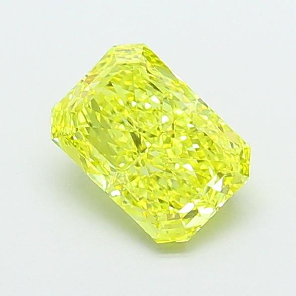 1.55 Ct. Fancy Vivid Yellow Radiant Lab Grown Diamond