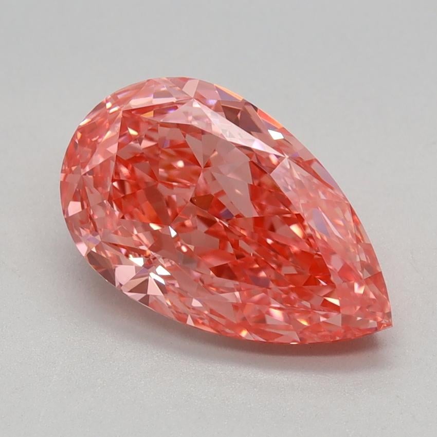 2.30 Ct. Fancy Vivid Pink Pear Lab Grown Diamond