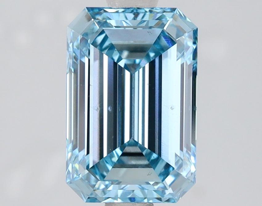 2.01 Ct. Fancy Intense  Blue Emerald Lab Grown Diamond