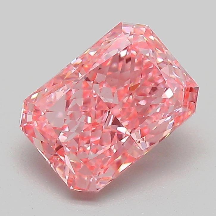 1.59 Ct. Fancy Vivid Pink Radiant Lab Grown Diamond