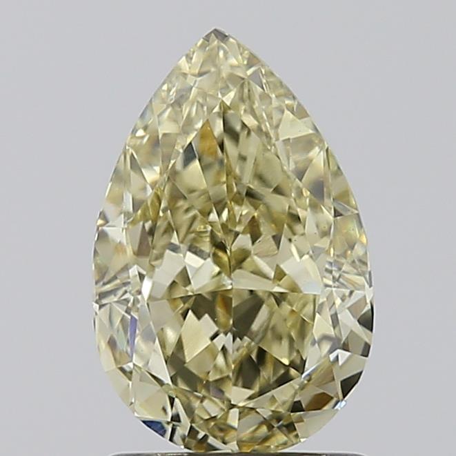 1.53 Ct. Fancy Yellow Pear Lab Grown Diamond