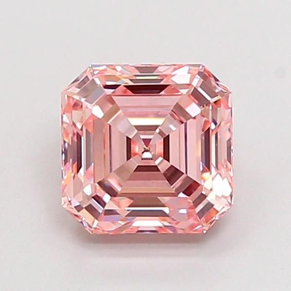 1.43 Ct. Fancy Intense Pink Asscher Lab Grown Diamond