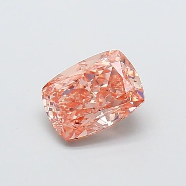 1.24 Ct. Fancy Intense Brownish Pink Cushion Lab Grown Diamond