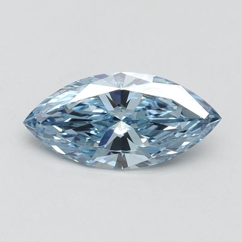 1.00 Ct. Fancy Vivid Blue Marquise Lab Grown Diamond