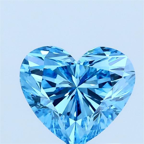 1.04 Ct. Fancy Vivid Blue Heart Lab Grown Diamond