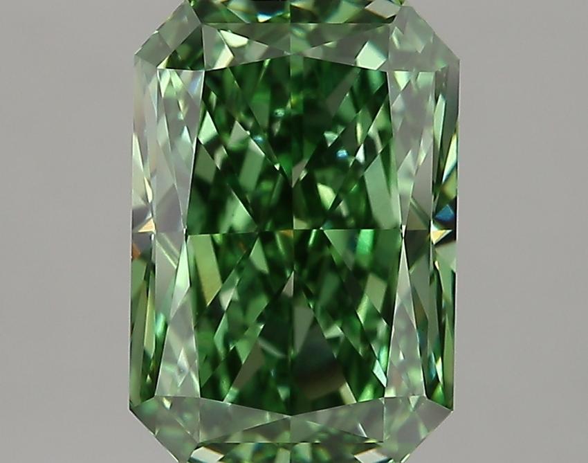 3.92 Ct. Fancy Green Radiant Lab Grown Diamond
