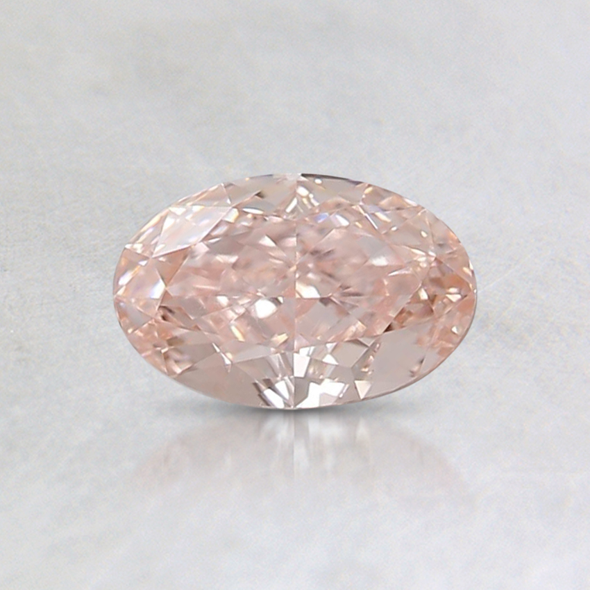 0.51 Ct. Fancy Orangy Pink Oval Lab Grown Diamond