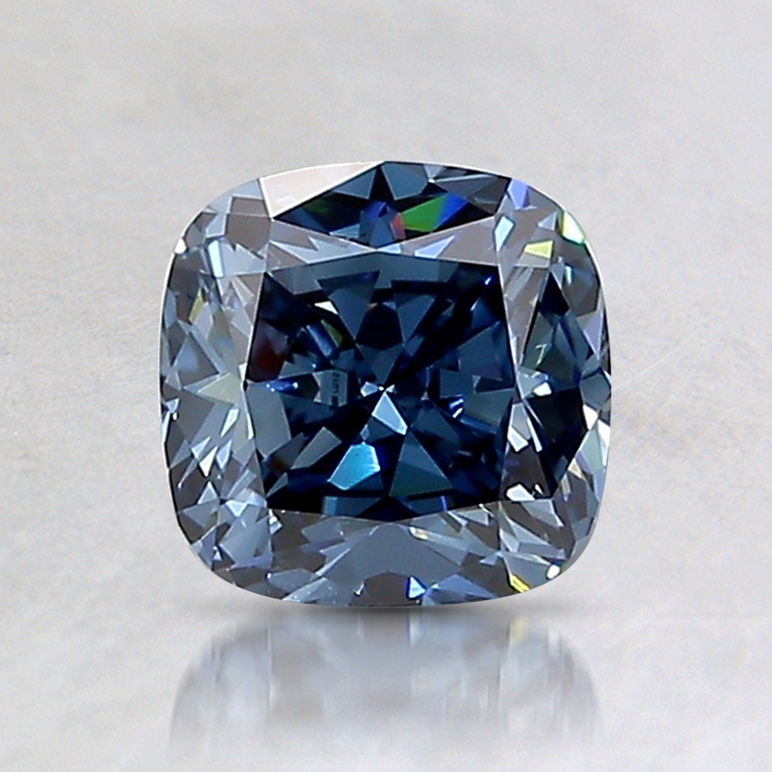 0.94 Ct. Fancy Deep Blue Cushion Lab Grown Diamond