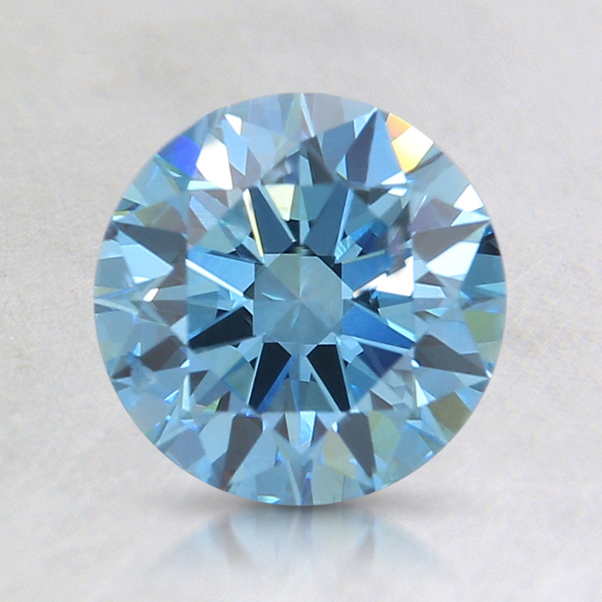 1.15 Ct. Fancy Intense Blue Round Lab Created Diamond