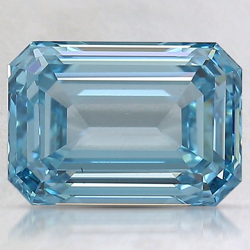 3.01 Ct. Fancy Intense Blue Emerald Lab Created Diamond