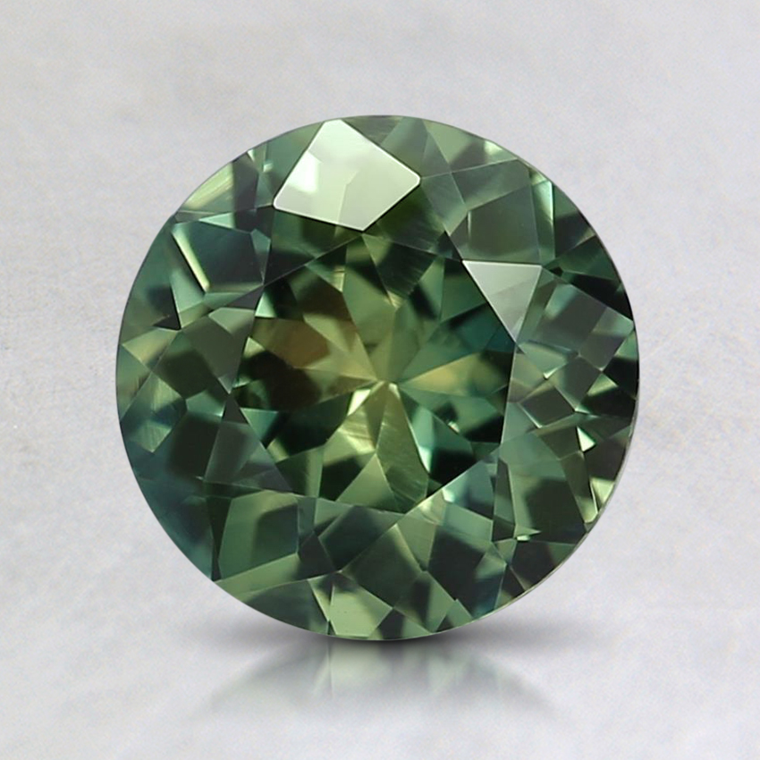 7mm Green Round Sapphire