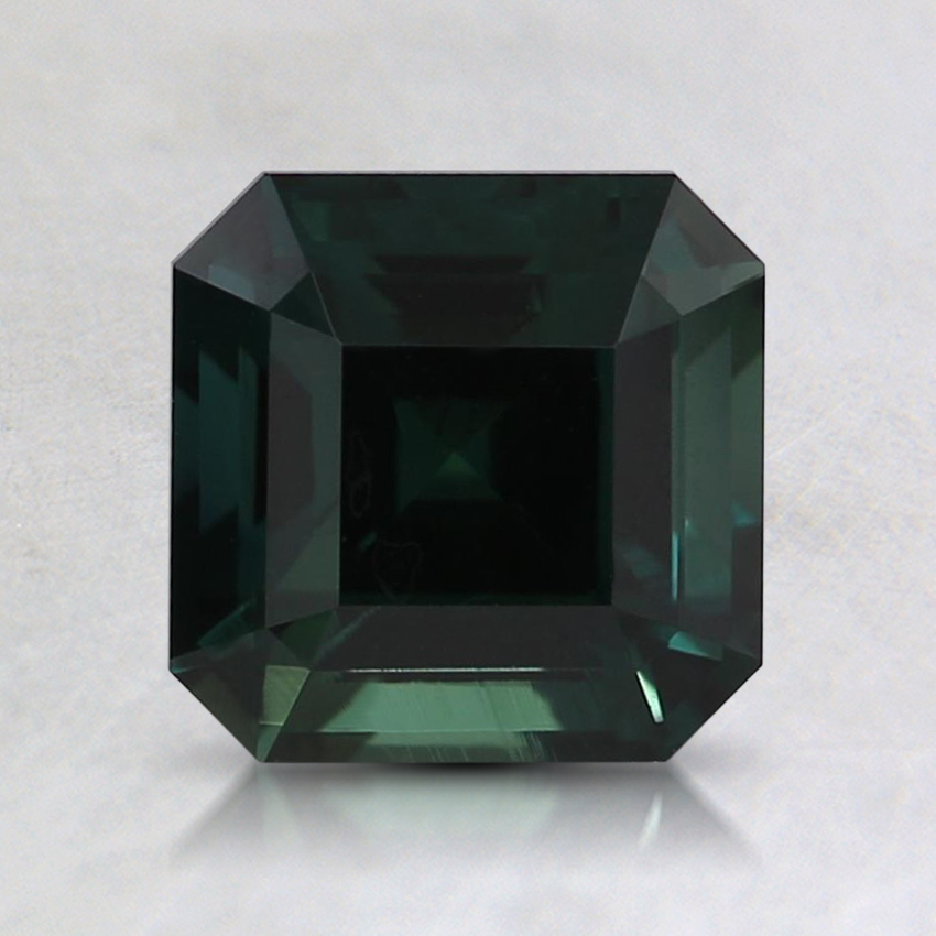 6.5mm Unheated Teal Asscher Sapphire